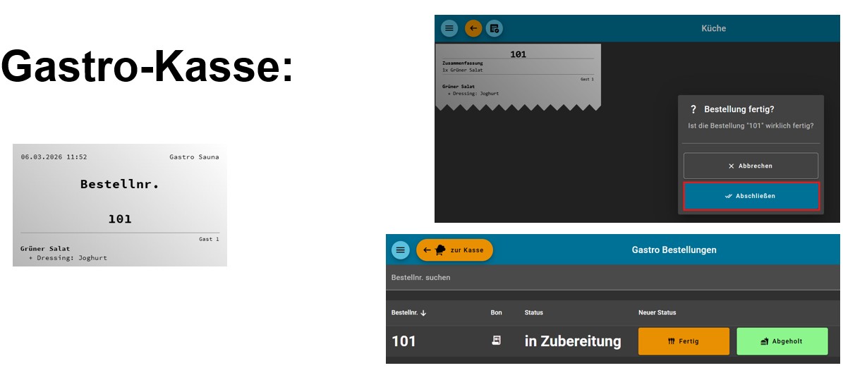 Gastronomie: Status der Speisen
